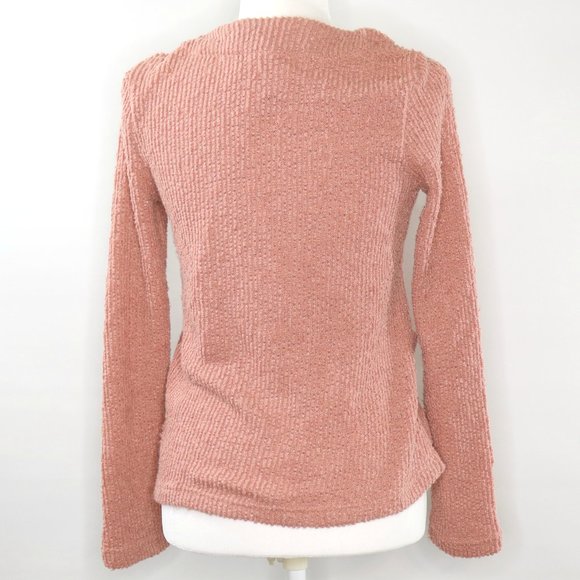 Code x Mode Pink Knit V-Neck Pocket Cardigan - Picture 4 of 12